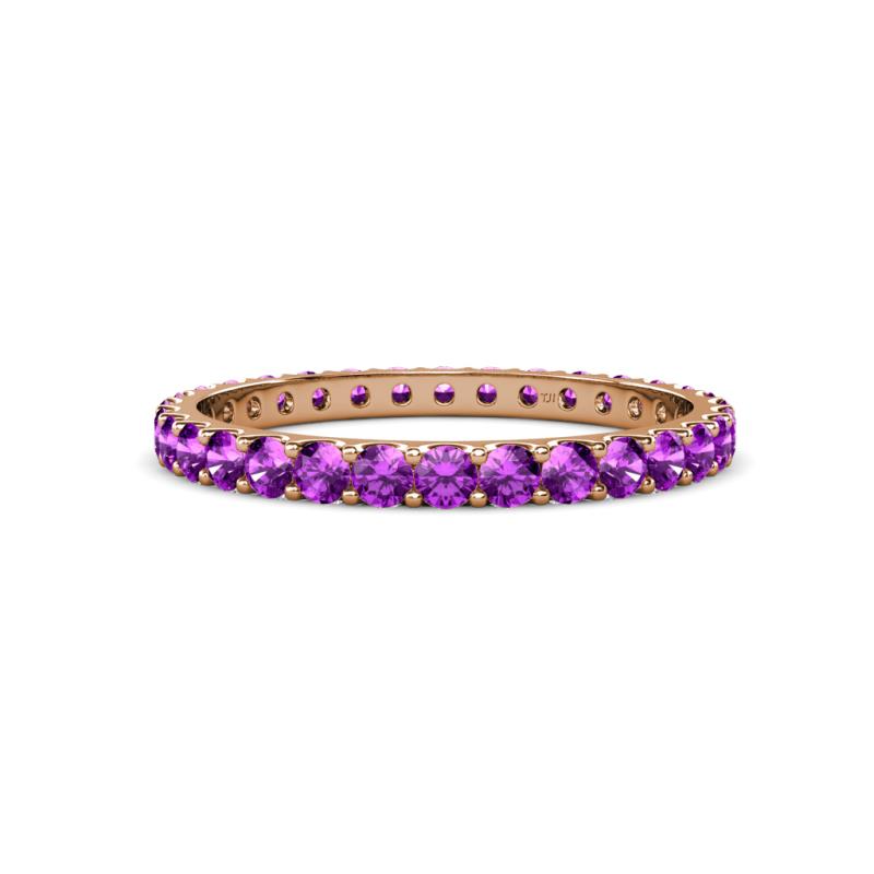 Audrey 2.70 mm Amethyst U Prong Eternity Band 