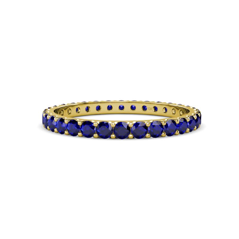 Audrey 2.70 mm Blue Sapphire U Prong Eternity Band 