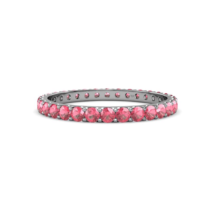 Audrey 2.70 mm Pink Tourmaline U Prong Eternity Band 