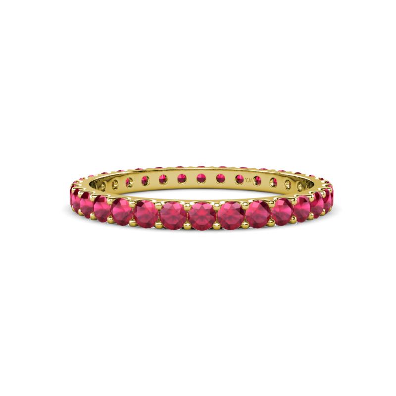 Audrey 2.70 mm Ruby U Prong Eternity Band 