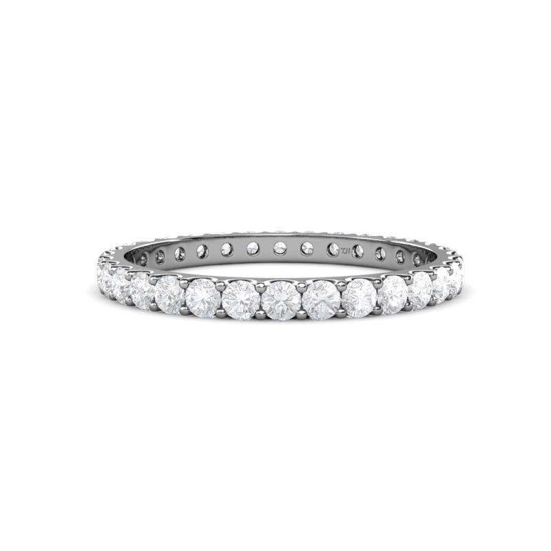 Audrey 2.70 mm White Sapphire U Prong Eternity Band 