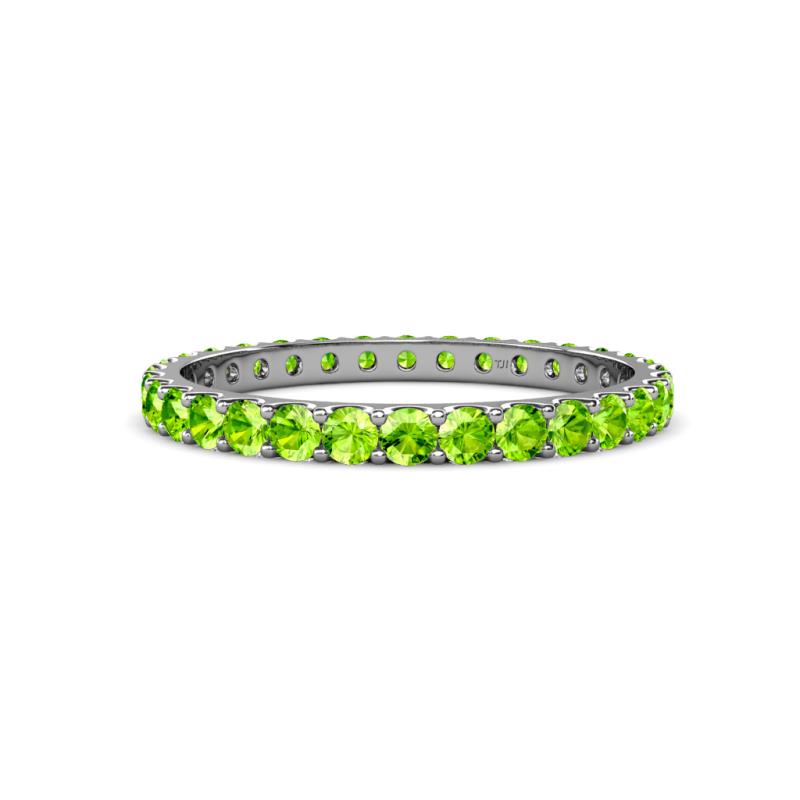 Audrey 2.70 mm Peridot U Prong Eternity Band 
