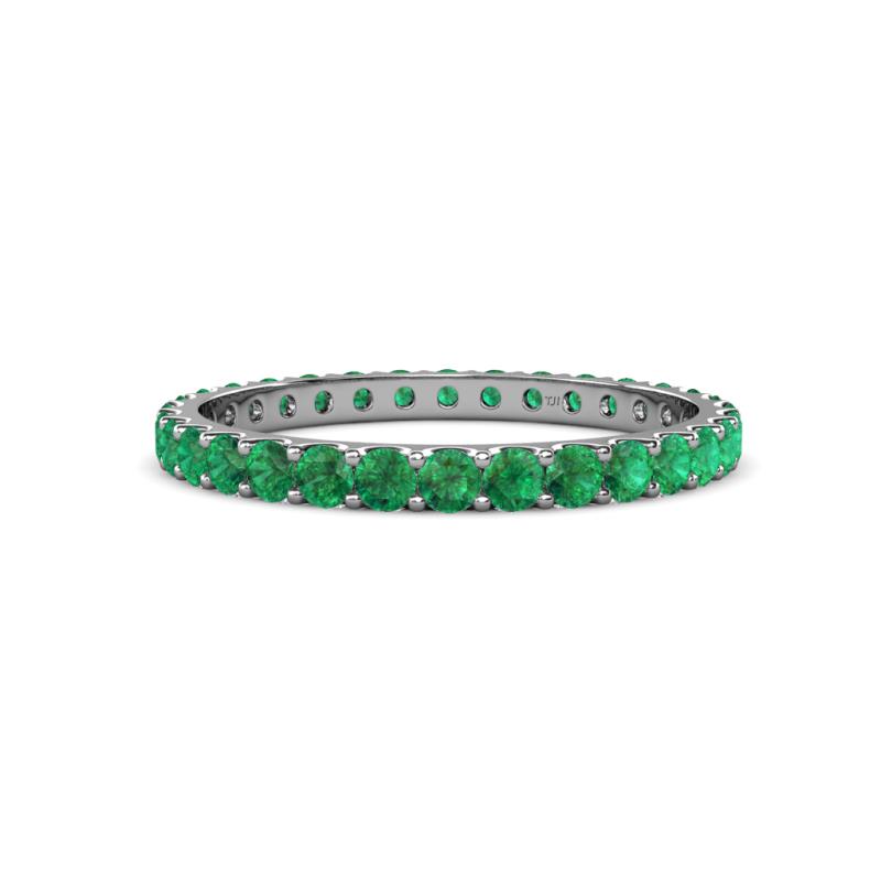 Audrey 2.70 mm Emerald U Prong Eternity Band 