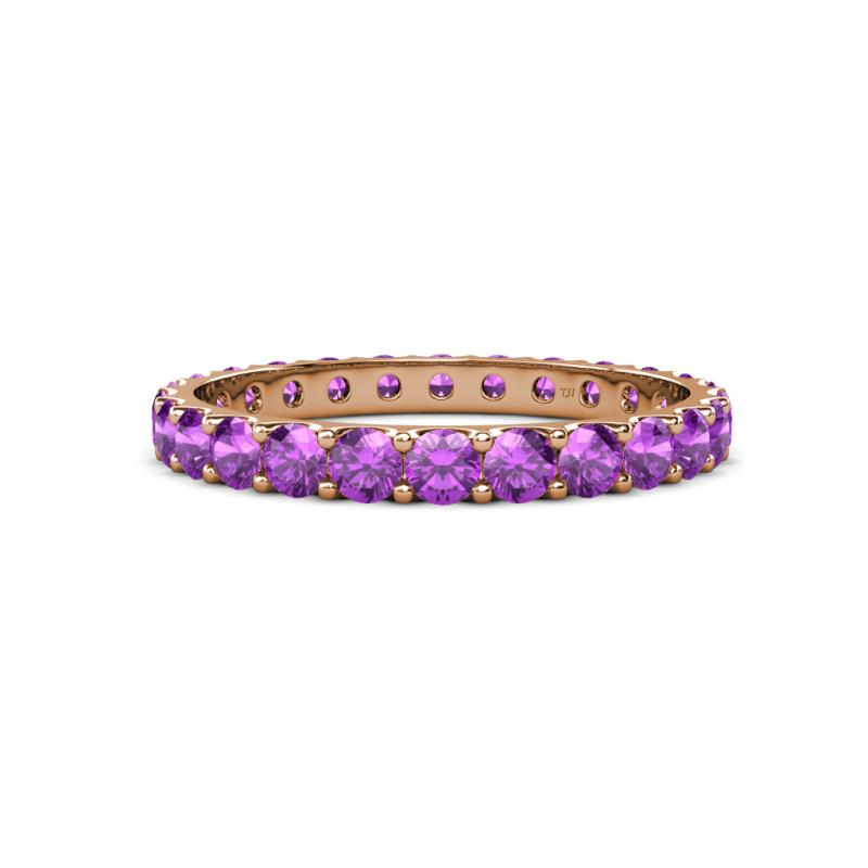 Audrey 3.00 mm Amethyst U Prong Eternity Band 