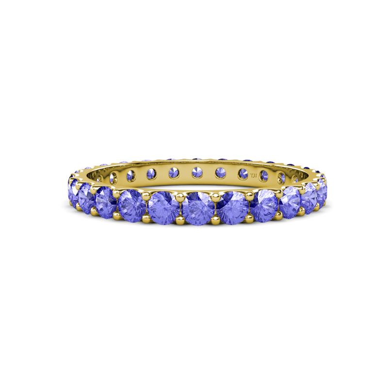 Audrey 3.00 mm Tanzanite U Prong Eternity Band 
