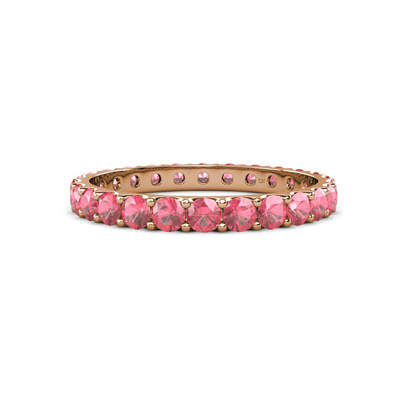 Audrey 3.00 mm Pink Tourmaline U Prong Eternity Band 