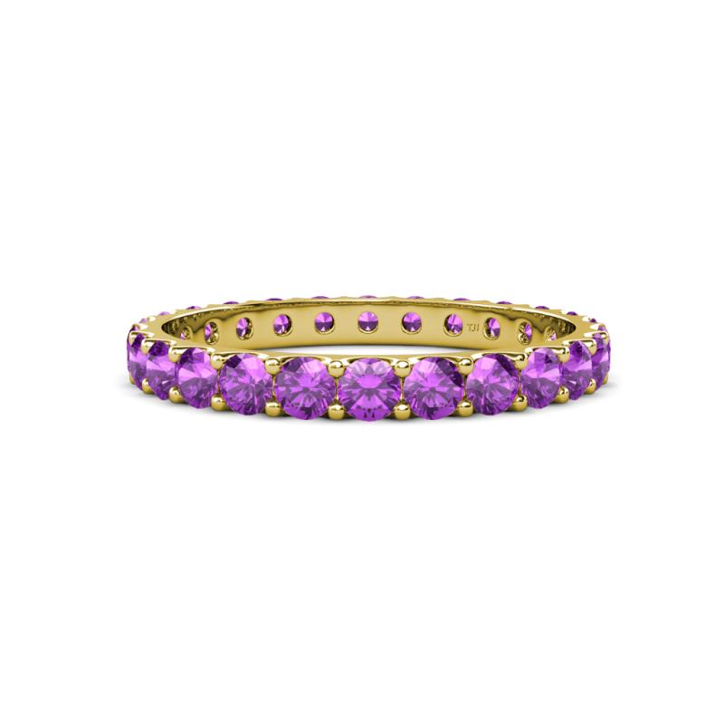 Audrey 3.00 mm Amethyst U Prong Eternity Band 