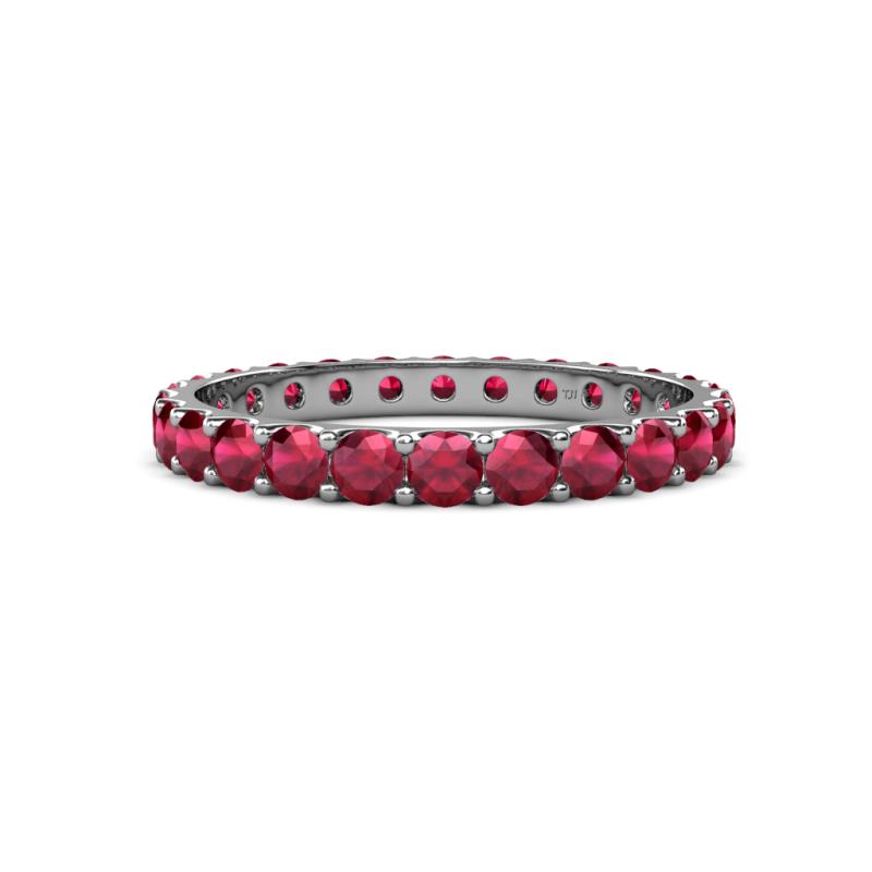 Audrey 3.00 mm Ruby U Prong Eternity Band 