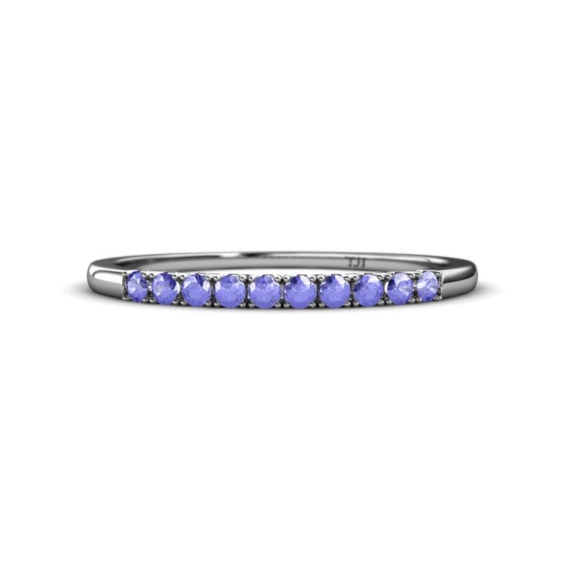Emlynn 2.00 mm Tanzanite 10 Stone Wedding Band 