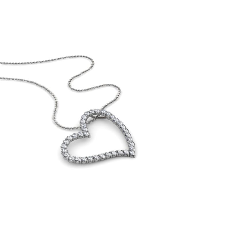 Avery Diamond Heart Pendant 