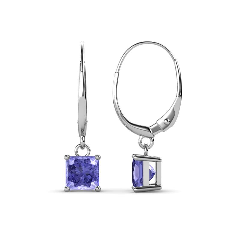Qiana Tanzanite (5.5mm) Solitaire Dangling Earrings 