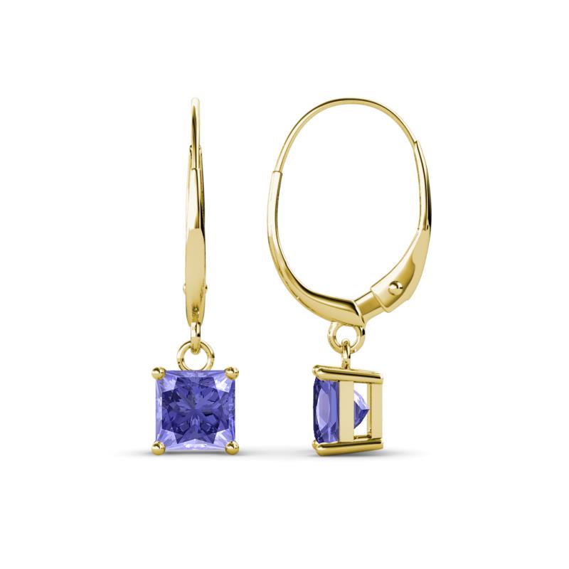 Qiana Tanzanite (5.5mm) Solitaire Dangling Earrings 