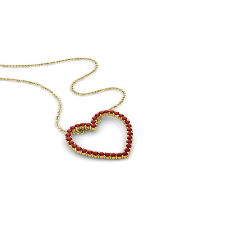 Elaina Ruby Heart Pendant 