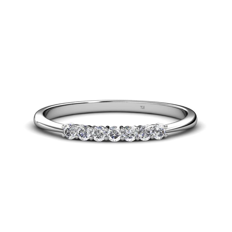 Reina 2.30 mm Diamond 7 Stone Wedding Band 