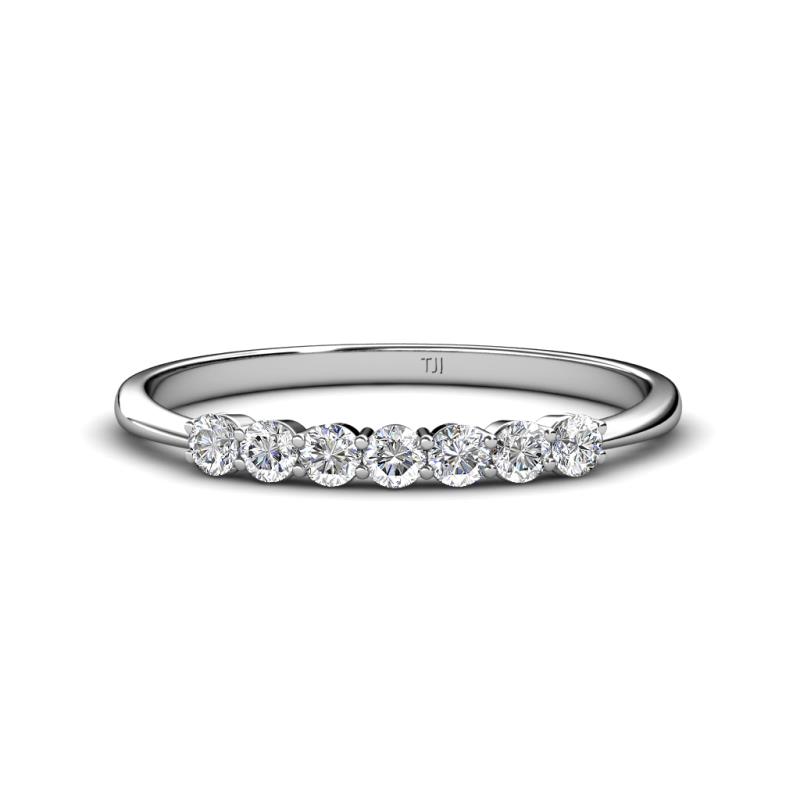 Reina 2.60 mm Diamond 7 Stone Wedding Band 