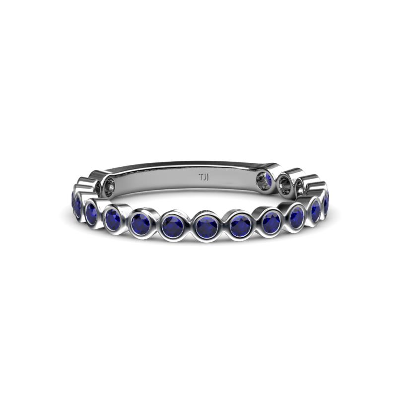 Ashlyn 1.80 mm Blue Sapphire 3/4 Eternity Band 