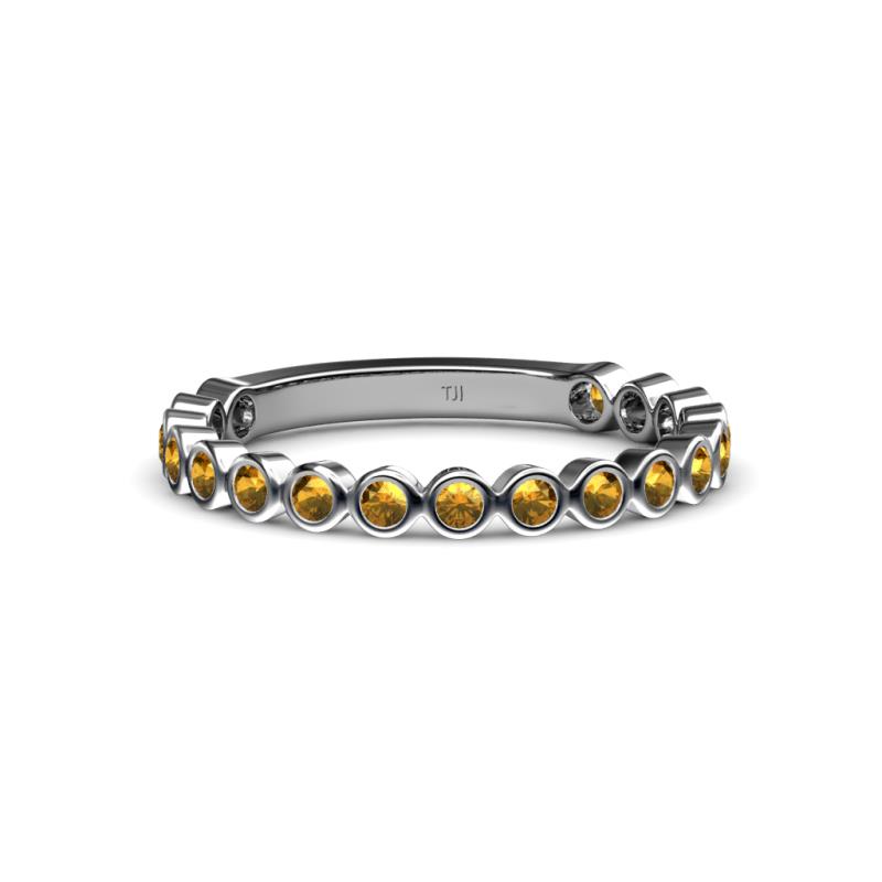 Ashlyn 1.80 mm Citrine 3/4 Eternity Band 