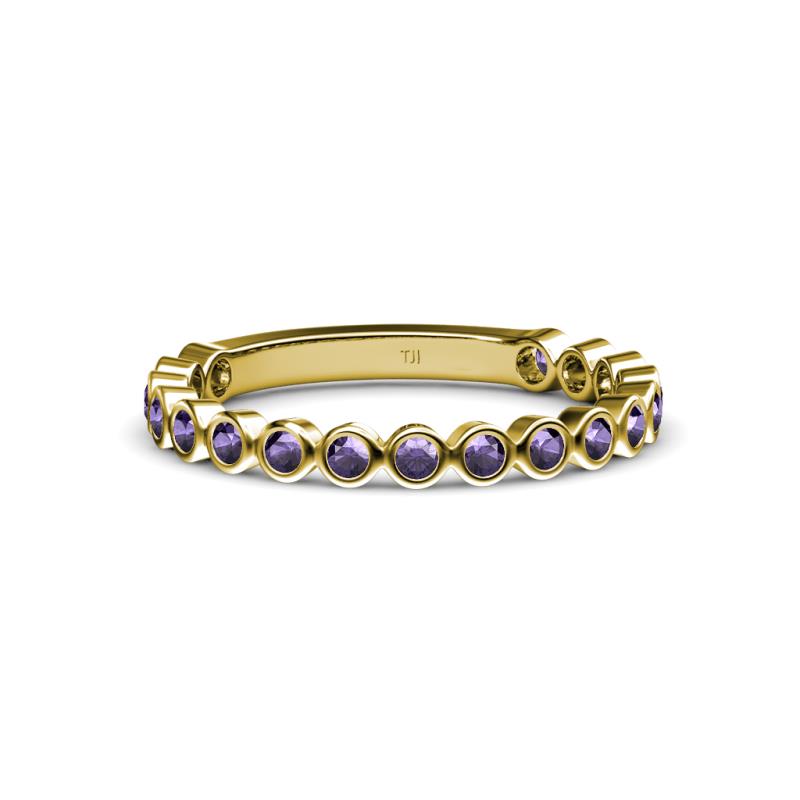Ashlyn 1.80 mm Iolite 3/4 Eternity Band 