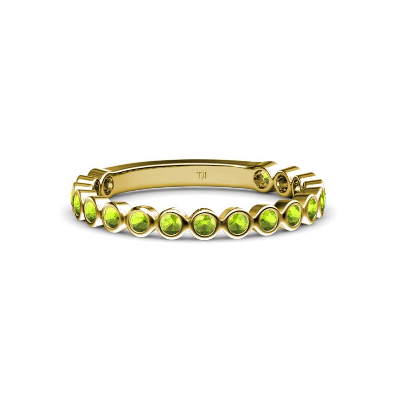 Ashlyn 1.80 mm Peridot Eternity Band 