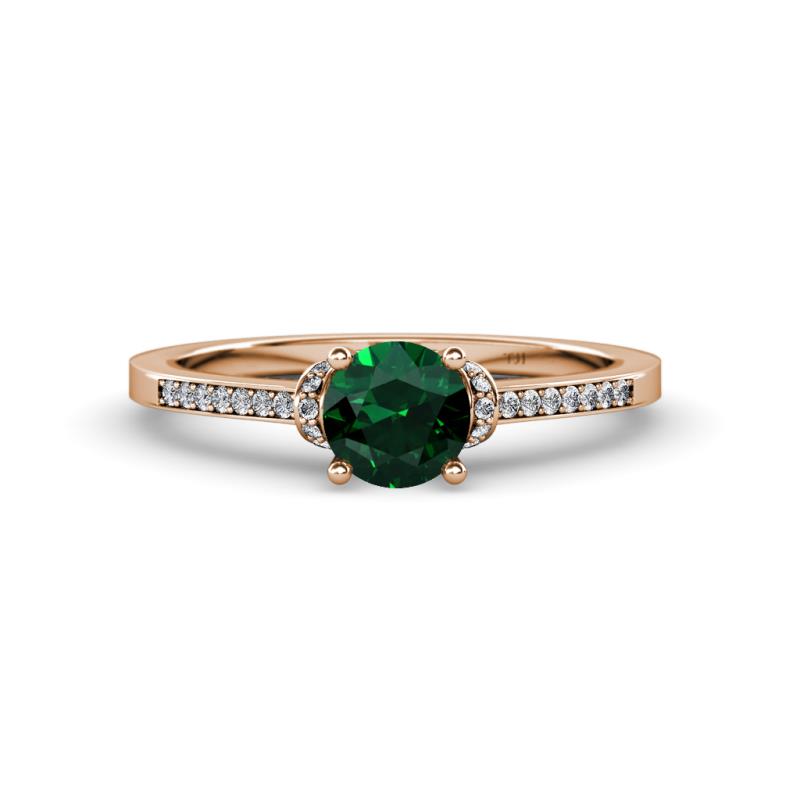 Nessa Emerald and Diamond Bridal Set Ring 
