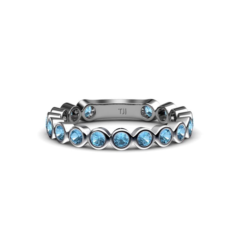 Ashlyn 2.90 mm Blue Topaz Eternity Band 