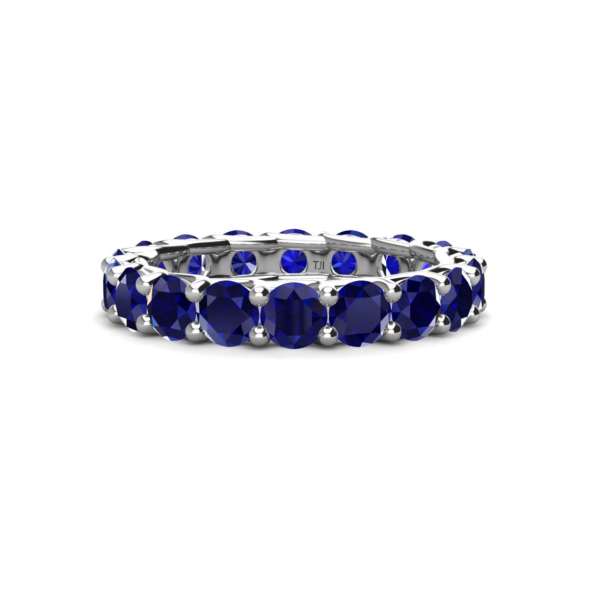 Laida 3.80 mm Blue Sapphire Eternity Band 