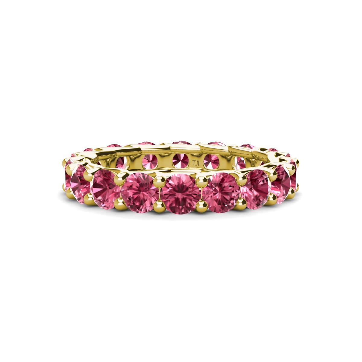 Laida 3.80 mm Pink Tourmaline Eternity Band 