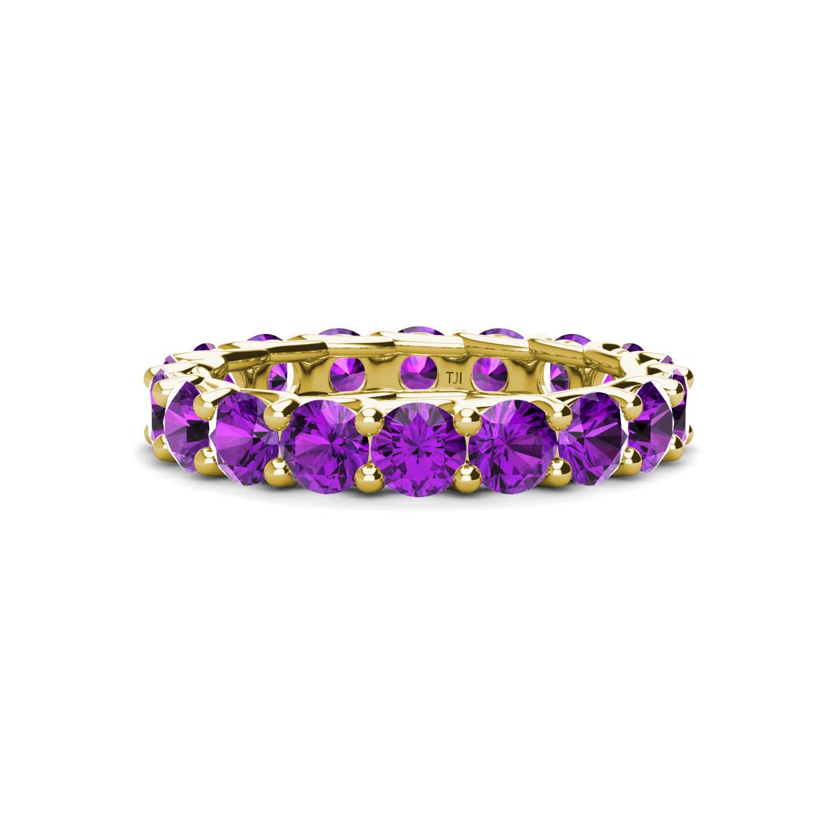 Laida 3.80 mm Amethyst Eternity Band 