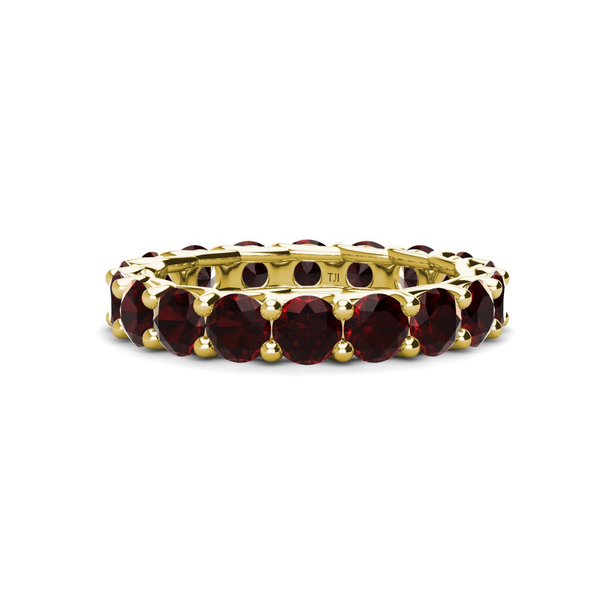 Laida 3.80 mm Red Garnet Eternity Band 