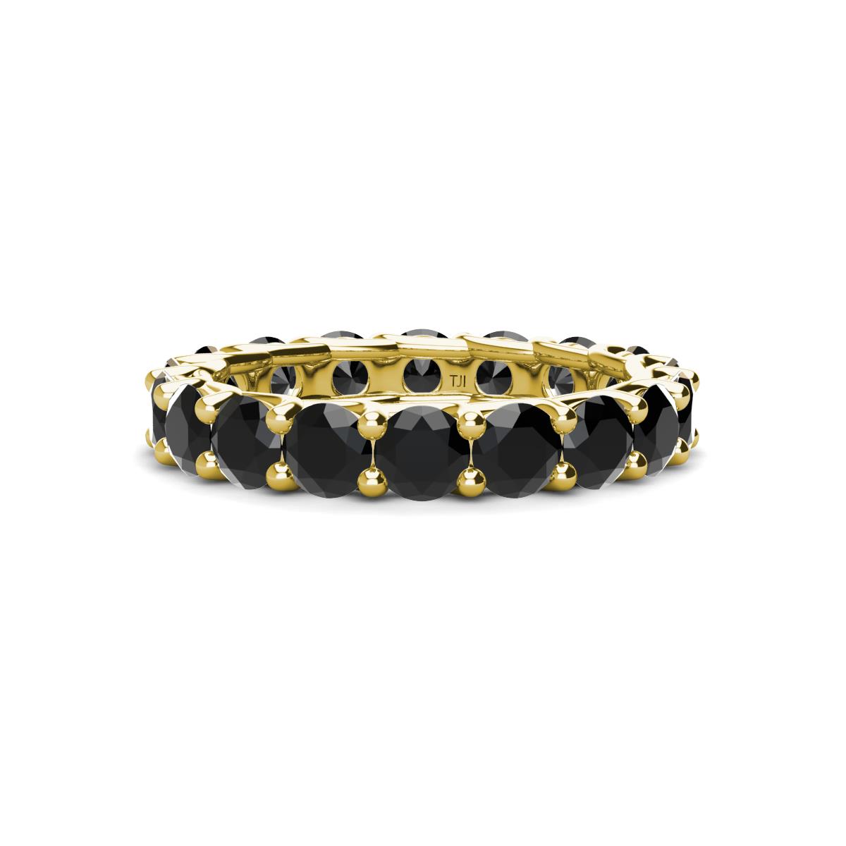 Laida 3.80 mm Black Diamond Eternity Band 
