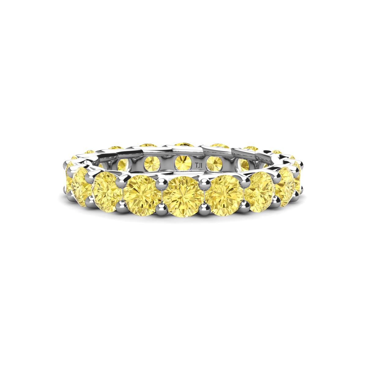 Laida 3.80 mm Yellow Sapphire Eternity Band 