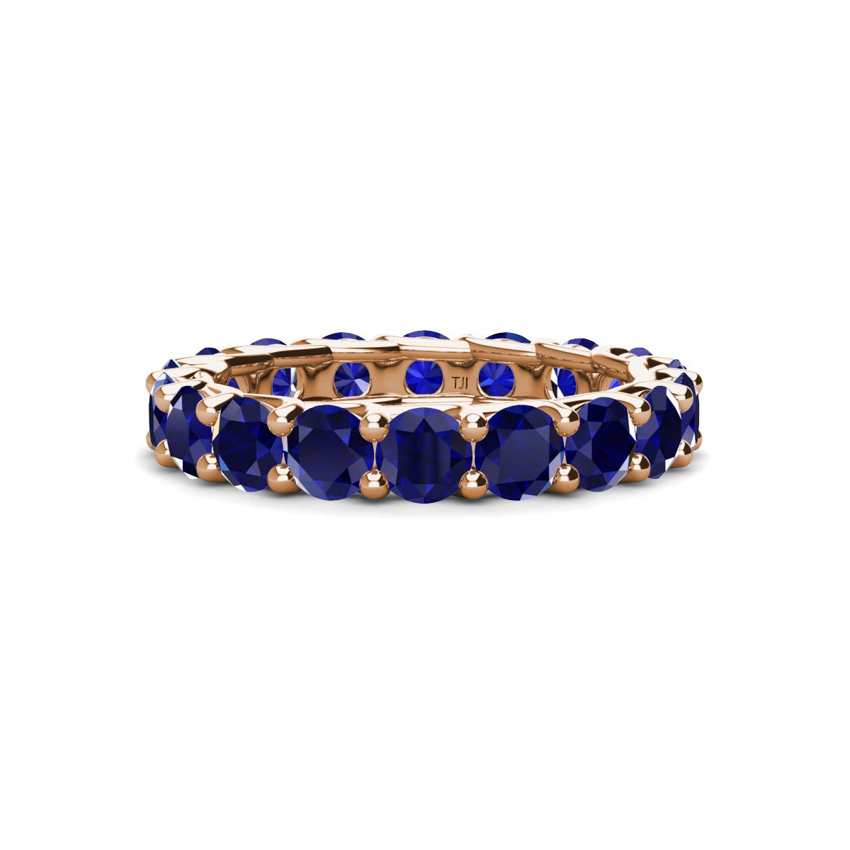 Laida 3.80 mm Blue Sapphire Eternity Band 