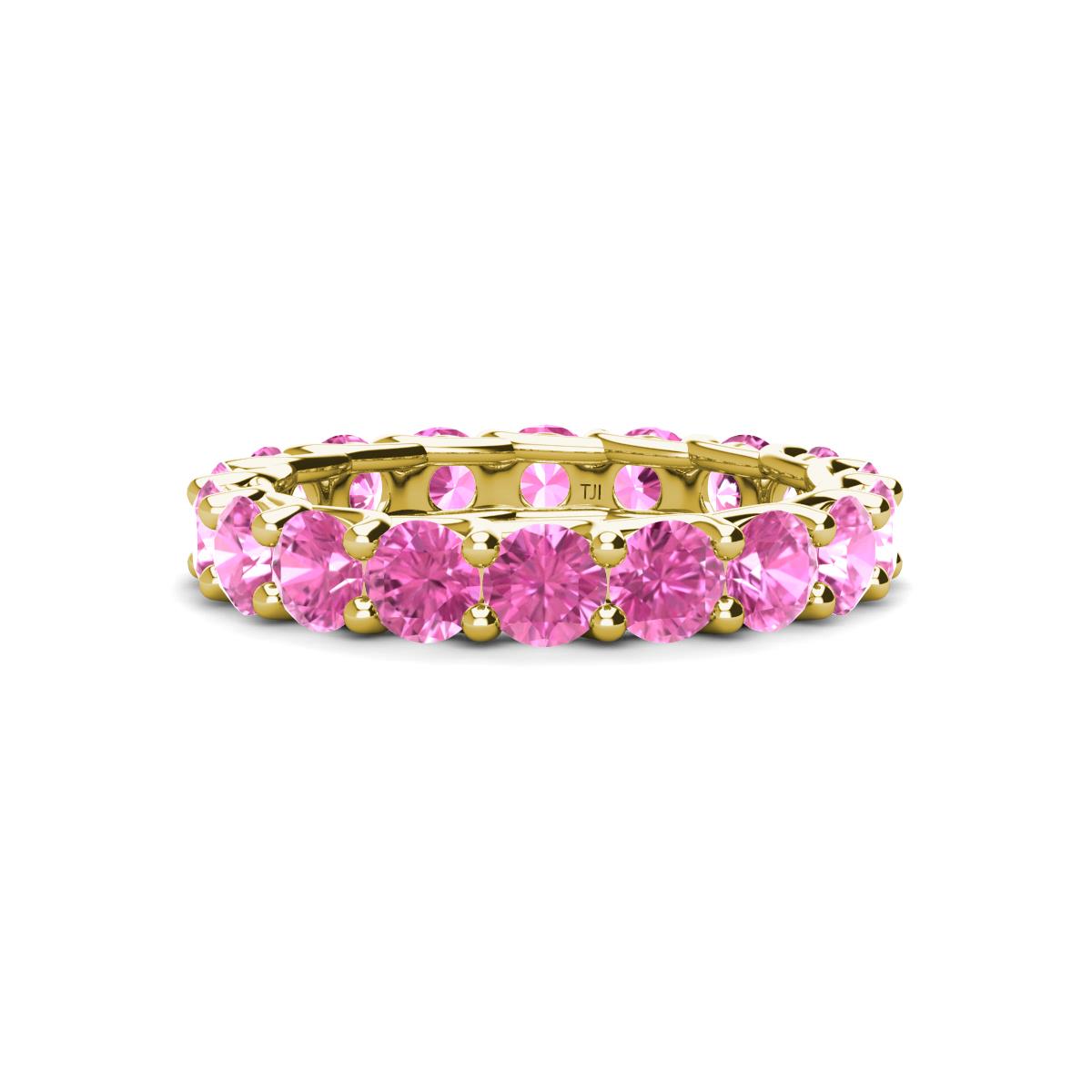 Laida 3.80 mm Pink Sapphire Eternity Band 