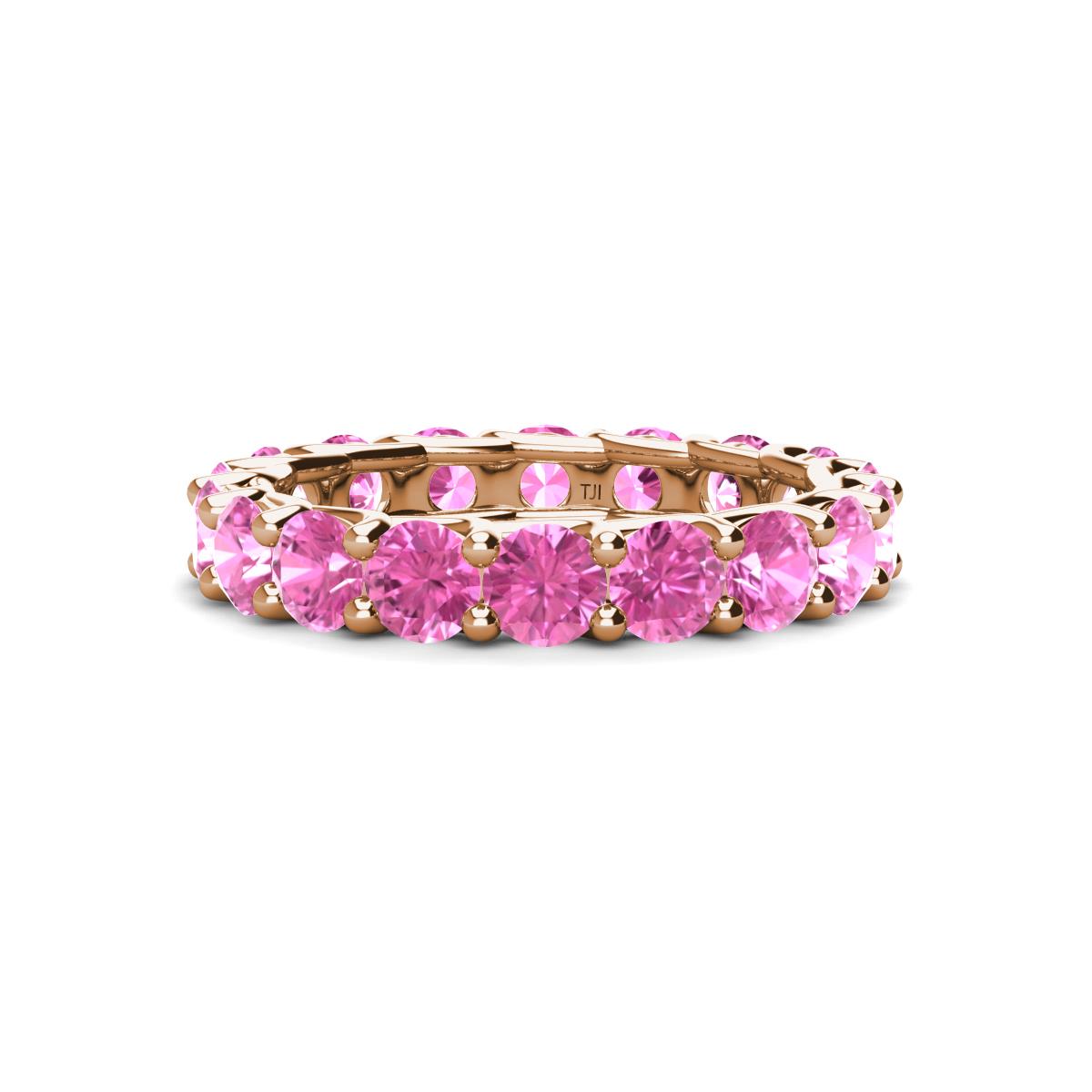 Laida 3.80 mm Pink Sapphire Eternity Band 