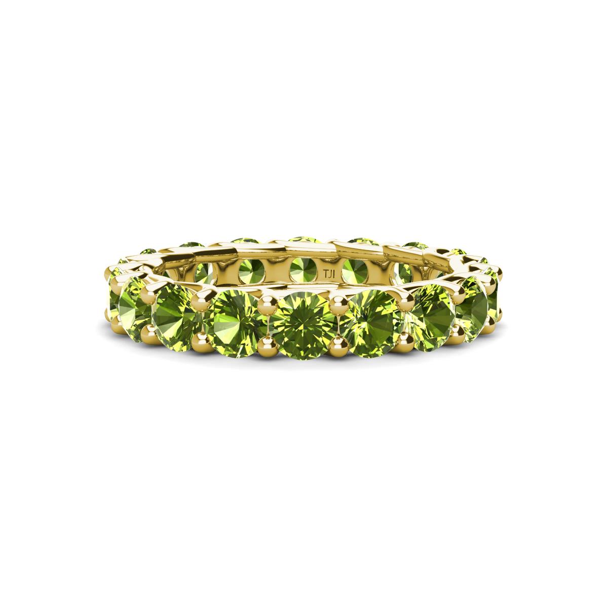 Laida 3.80 mm Peridot Eternity Band 