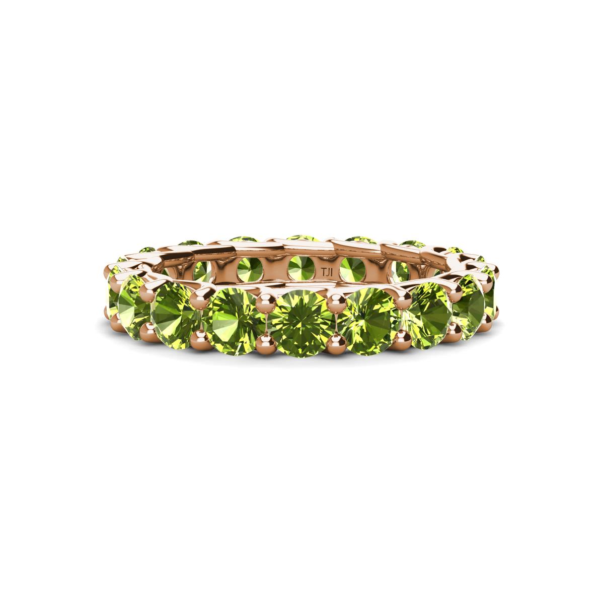 Laida 3.80 mm Peridot Eternity Band 