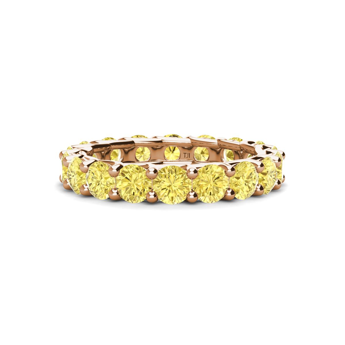 Laida 3.80 mm Yellow Sapphire Eternity Band 
