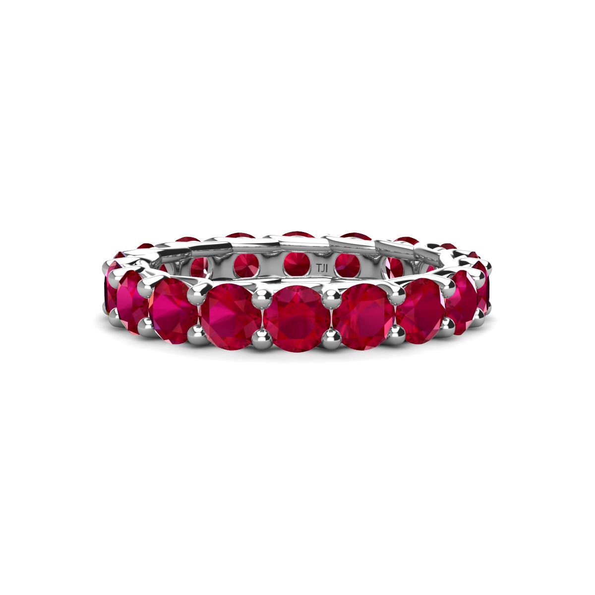 Laida 3.80 mm Ruby Eternity Band 