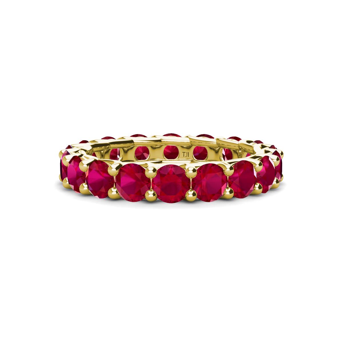 Laida 3.80 mm Ruby Eternity Band 