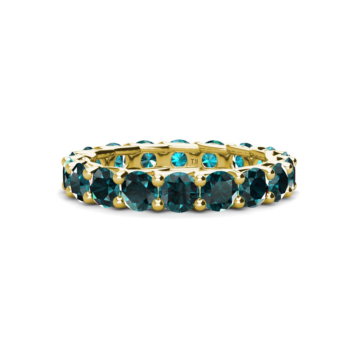 Laida 3.80 mm London Blue Topaz Eternity Band 