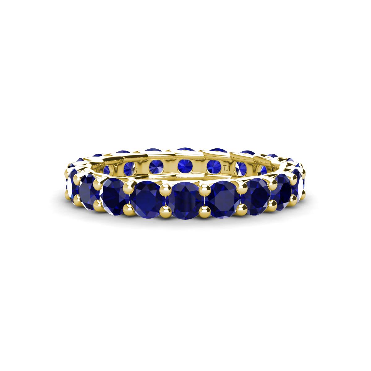 Laida 3.40 mm Blue Sapphire Eternity Band 