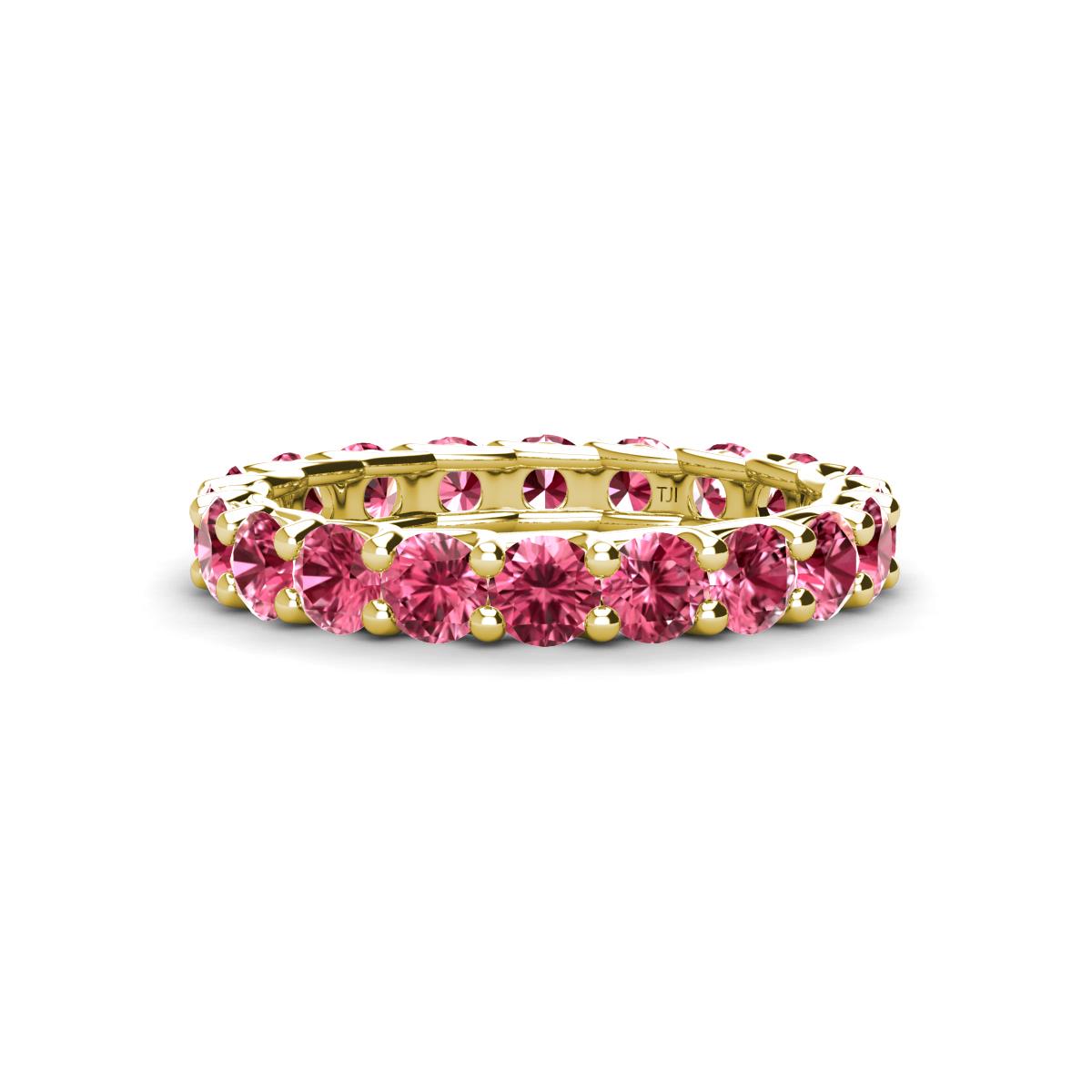 Laida 3.40 mm Pink Tourmaline Eternity Band 