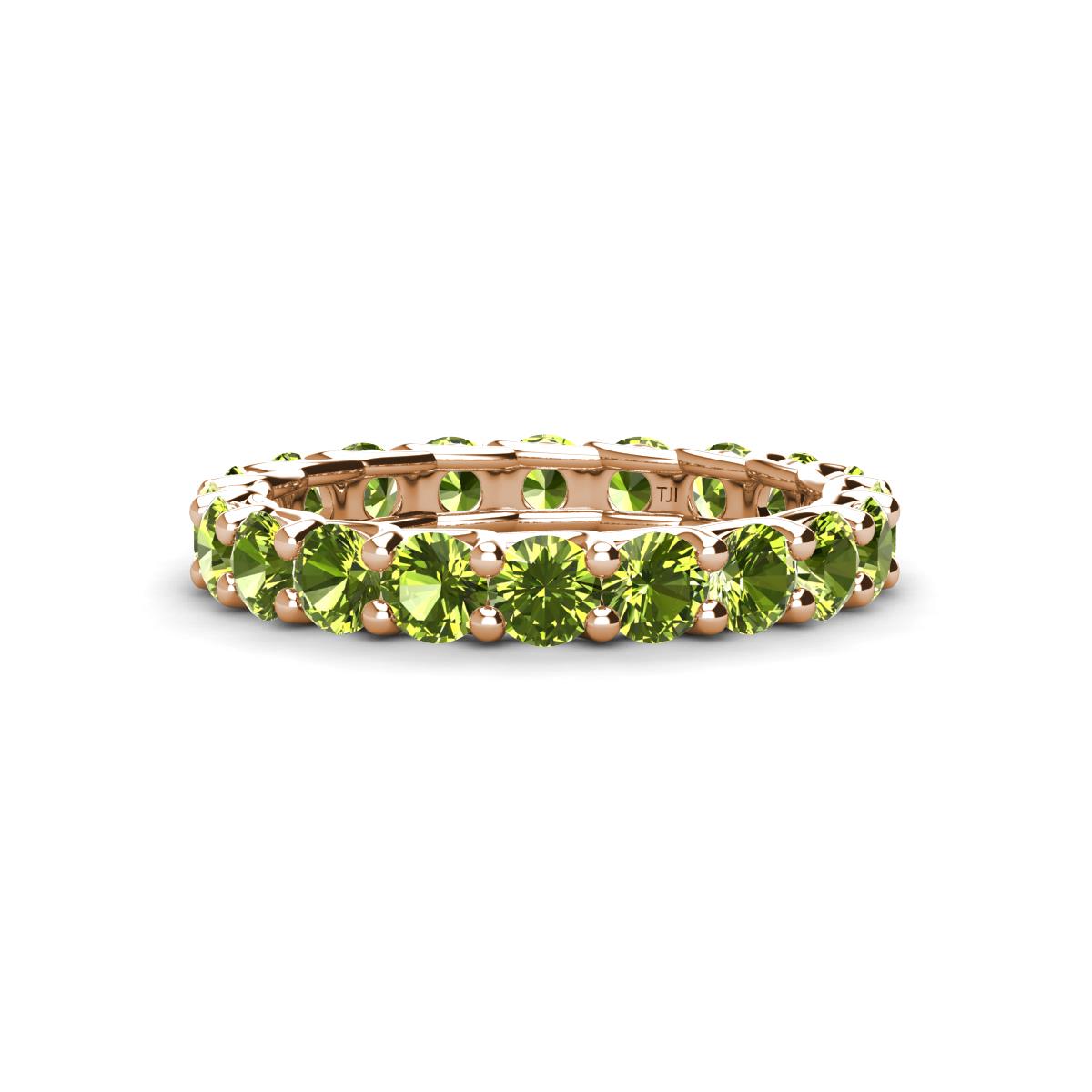 Laida 3.40 mm Peridot Eternity Band 