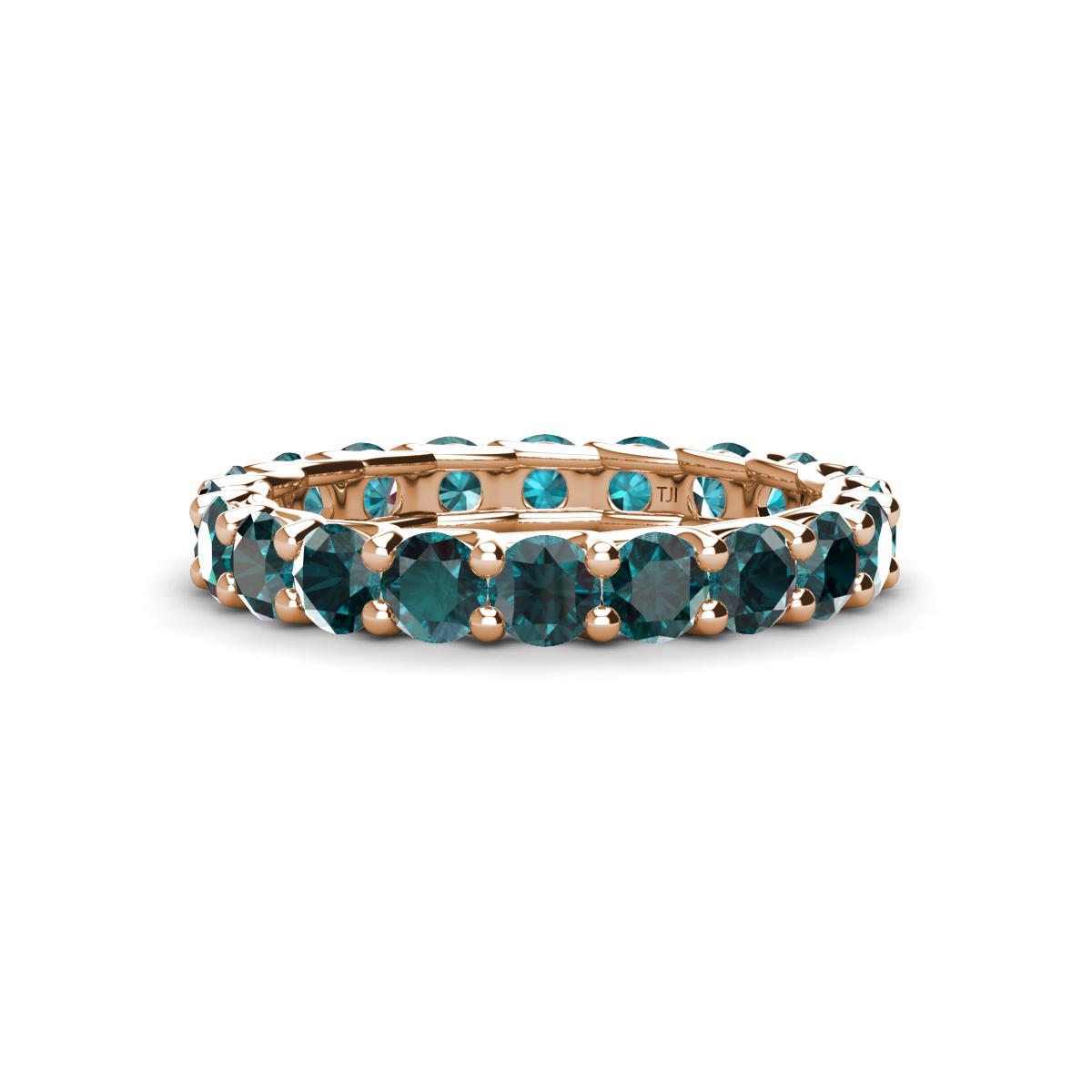 Laida 3.40 mm London Blue Topaz Eternity Band 