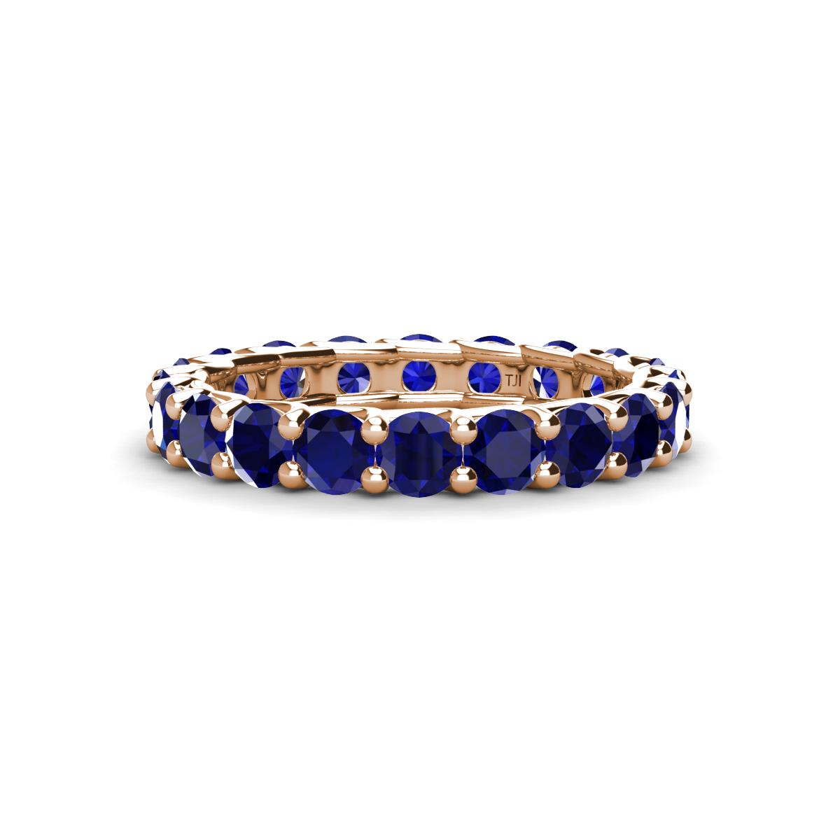 Laida 3.40 mm Blue Sapphire Eternity Band 
