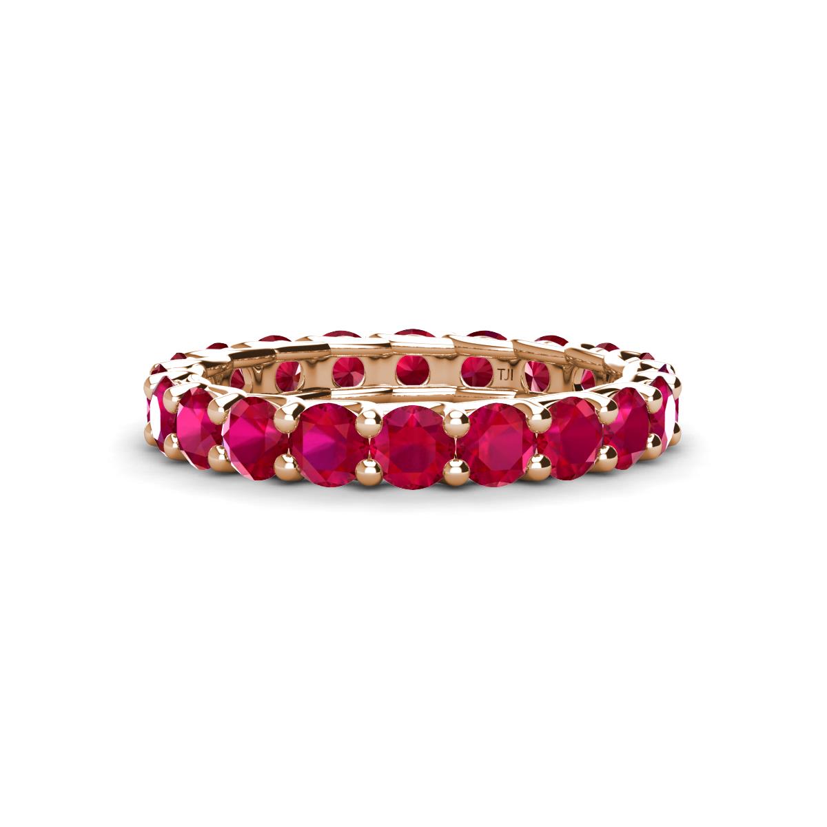 Laida 3.40 mm Ruby Eternity Band 