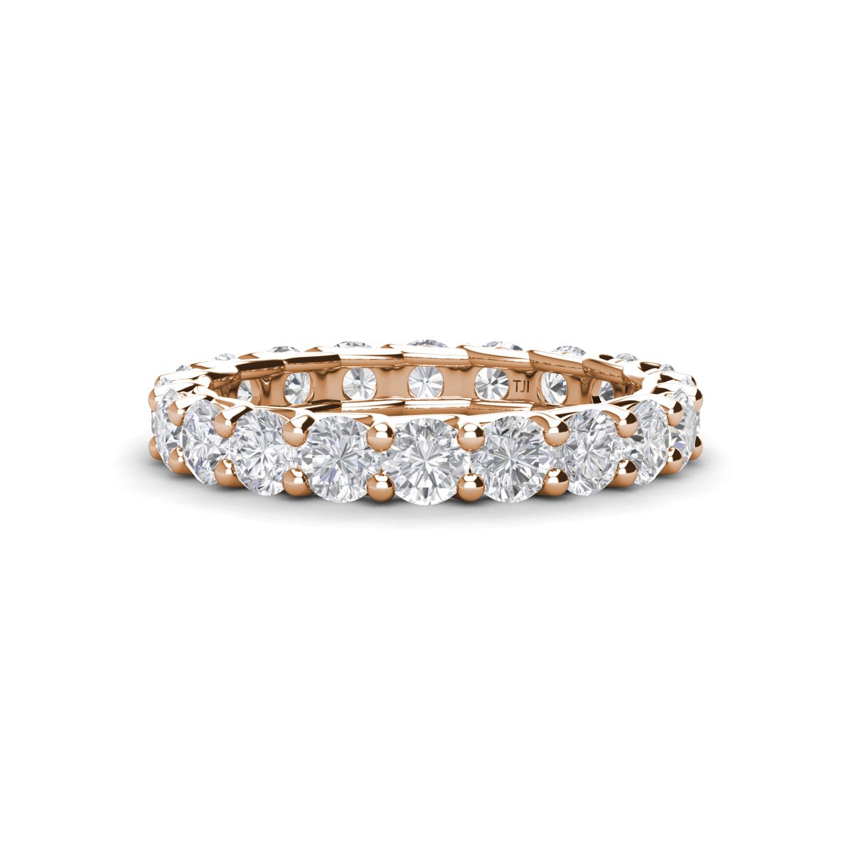 Laida 3.40 mm White Sapphire Eternity Band 