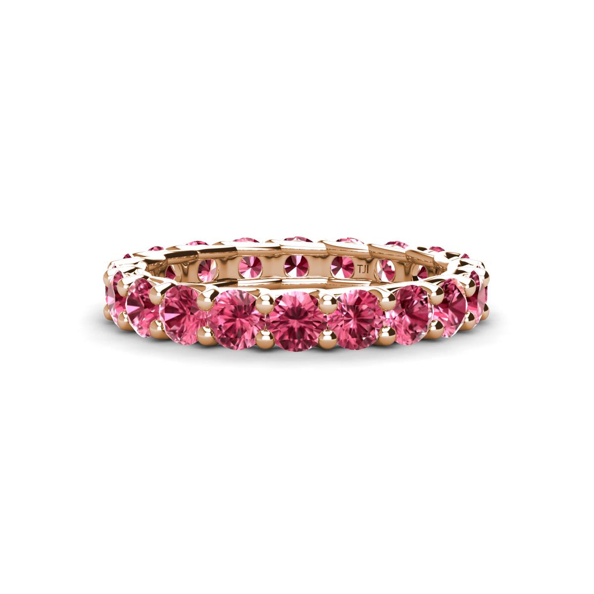 Laida 3.40 mm Pink Tourmaline Eternity Band 