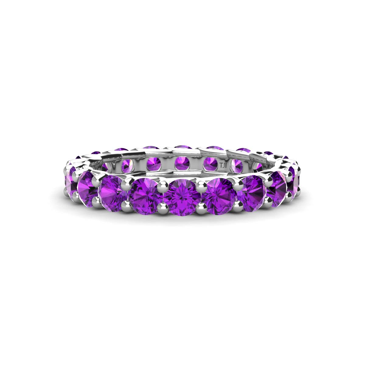 Laida 3.40 mm Amethyst Eternity Band 