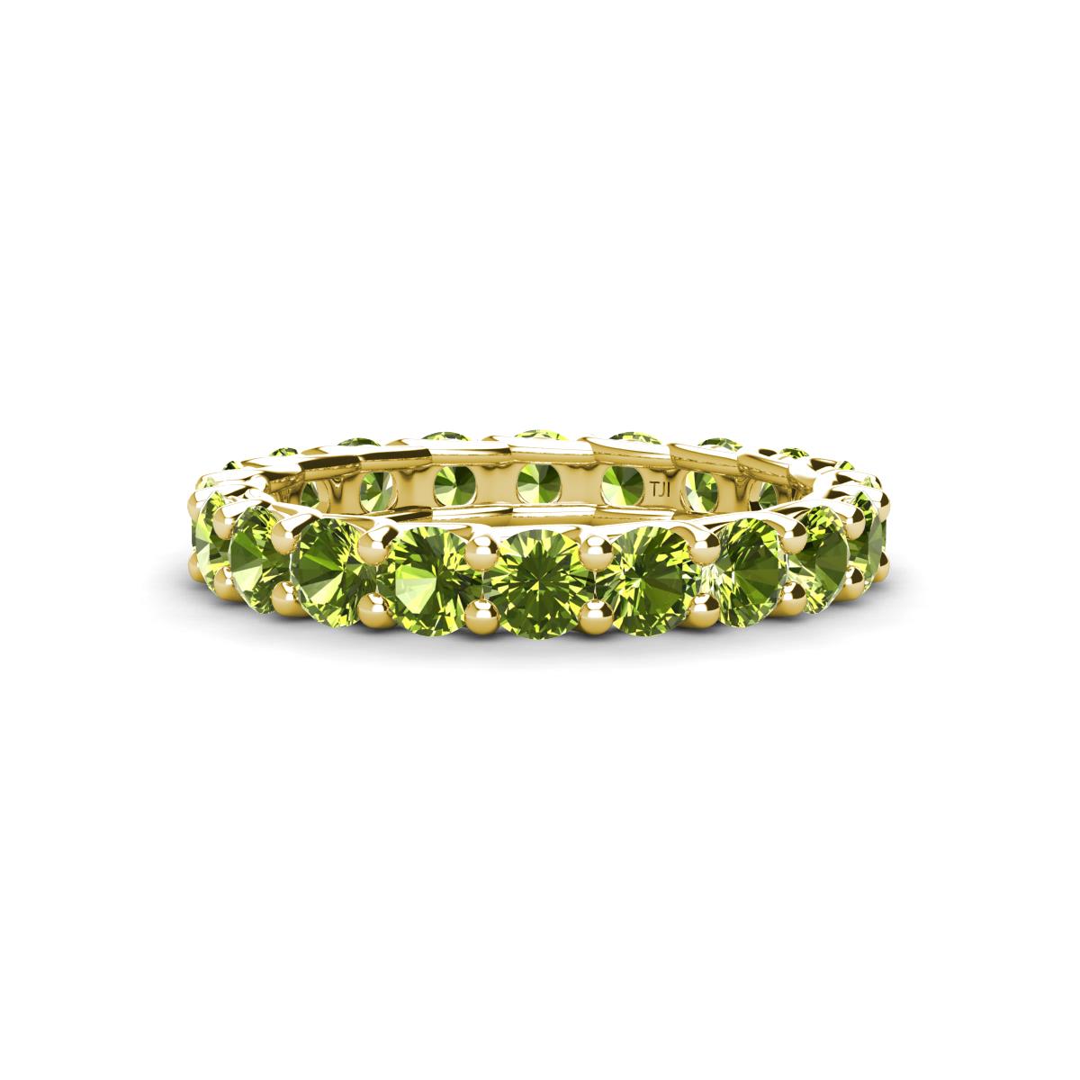 Laida 3.40 mm Peridot Eternity Band 